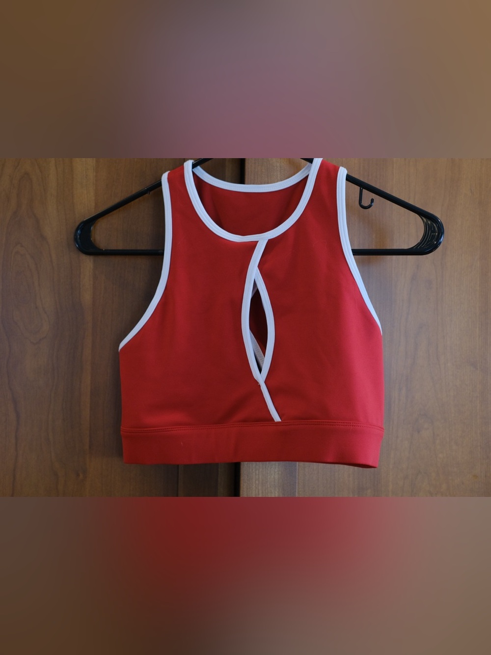 Carbon38 Red Crop Tank
